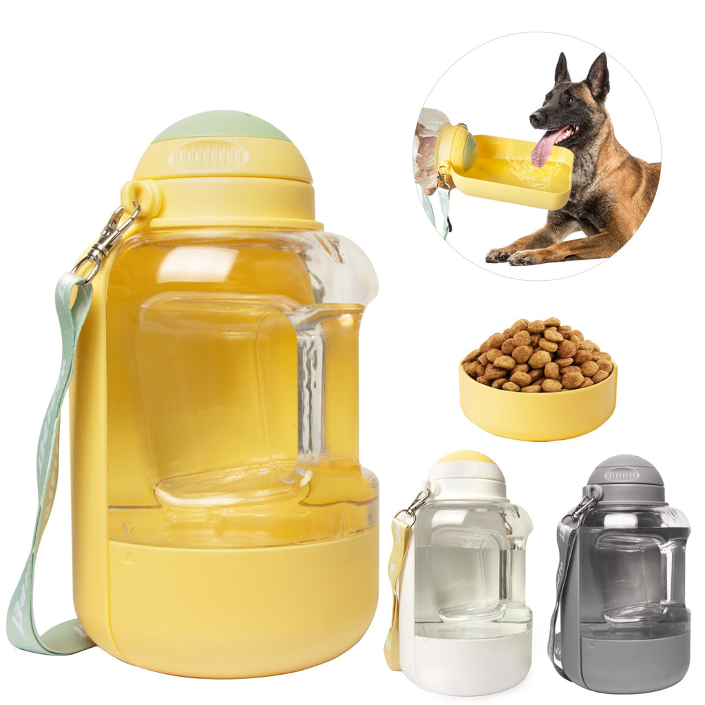 2-in-1 Dog Travel Bottle – Water + Food in One 🐾